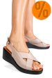 Sandale taupe piele naturala 7s7740