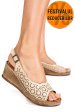 Sandale bej piele naturala 6s7700am
