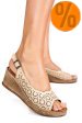Sandale bej piele naturala 6s7700am