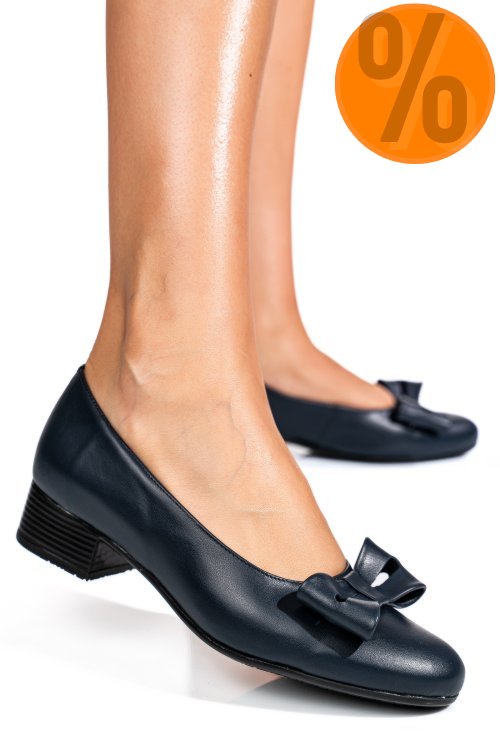 Pantofi bleumarin piele naturala 2s77045-ii