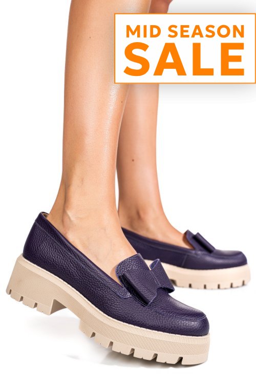 Mocasini mov piele naturala 2s77115