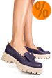 Mocasini mov piele naturala 2s77115