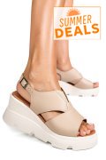 SANDALE BEJ PIELE NATURALA YS7714