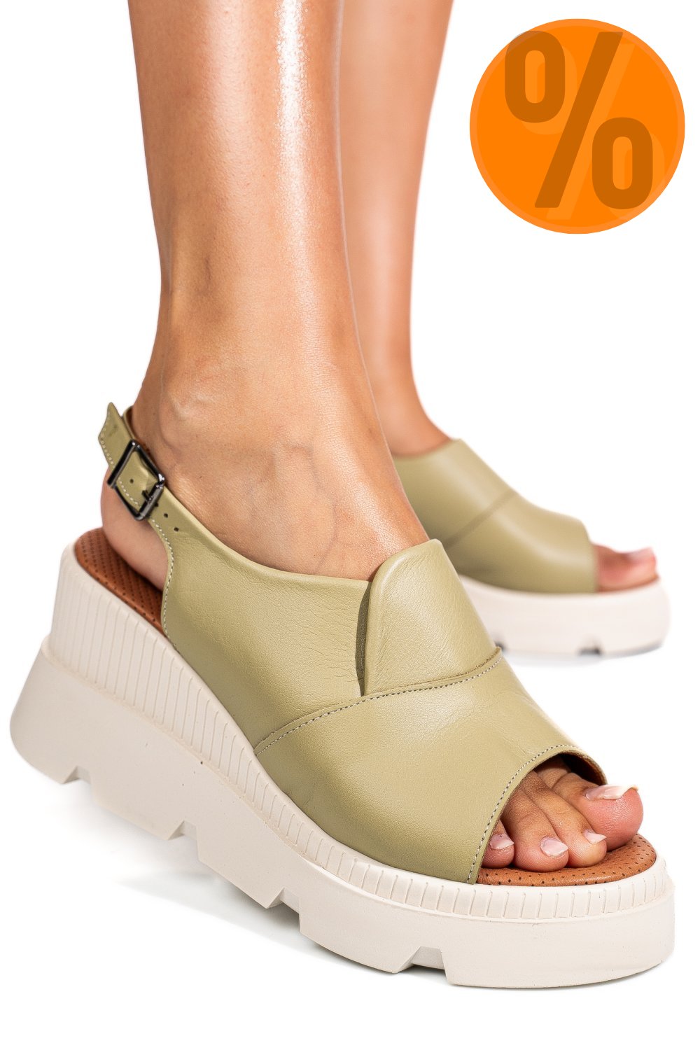 SANDALE VERZI PIELE NATURALA YS7711