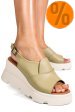 Sandale verzi piele naturala ys7711