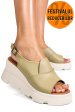 Sandale verzi piele naturala ys7711