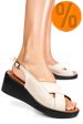 Sandale bej piele naturala 7s7740