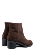 BOTINE MARO INCHIS PIELE NATURALA INTOARSA 3S77871