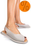 SANDALE GRI PIELE NATURALA TSP6028