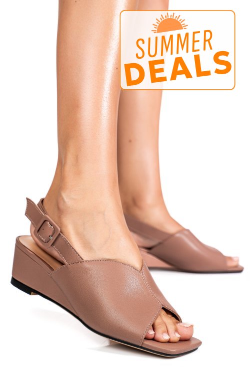 Sandale roz piele naturala xspt24065
