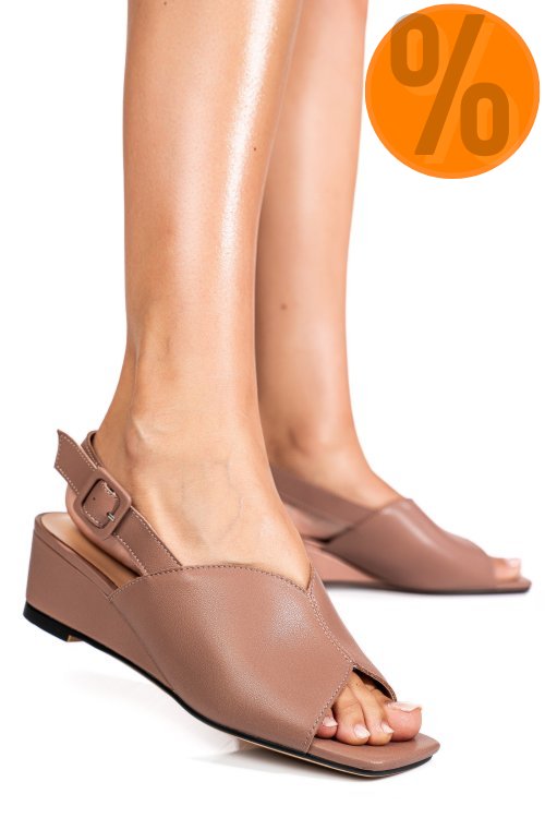 Sandale roz piele naturala xspt24065