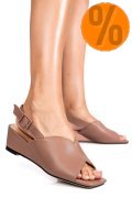 SANDALE ROZ PIELE NATURALA XSPT24065