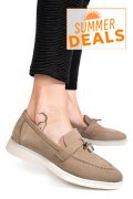 MOCASINI BEJ PIELE NATURALA INTOARSA 4S7755
