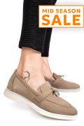 MOCASINI BEJ PIELE NATURALA INTOARSA 4S7755