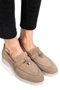 MOCASINI BEJ PIELE NATURALA INTOARSA 4S7755
