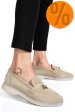 Mocasini gri piele naturala intoarsa 4s7755
