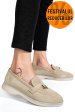 Mocasini gri piele naturala intoarsa 4s7755