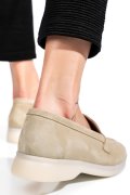 MOCASINI GRI PIELE NATURALA INTOARSA 4S7755