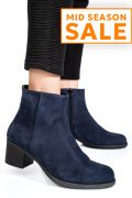 BOTINE ALBASTRE PIELE NATURALA INTOARSA 3S77871