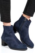 BOTINE ALBASTRE PIELE NATURALA INTOARSA 3S77871