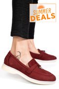 MOCASINI VISINII PIELE NATURALA INTOARSA 4S7755