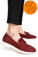 Mocasini visinii piele naturala intoarsa 4s7755