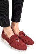 MOCASINI VISINII PIELE NATURALA INTOARSA 4S7755
