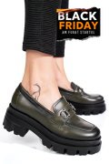 MOCASINI VERZI PIELE NATURALA 4S7780