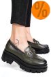 Mocasini verzi piele naturala 4s7780