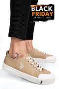 U.S. POLO ASSN, TENISI BEIGE ILLY-5FX