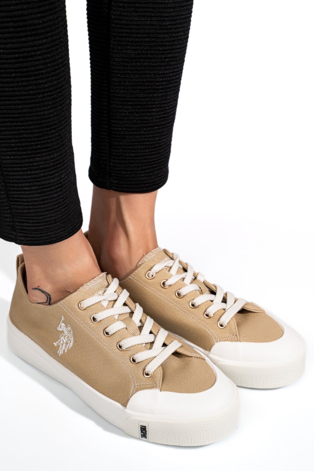 U.S. POLO ASSN, TENISI BEIGE ILLY-5FX