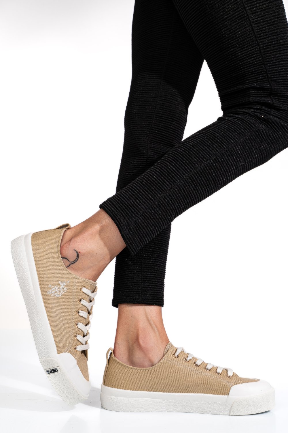 U.S. POLO ASSN, TENISI BEIGE ILLY-5FX