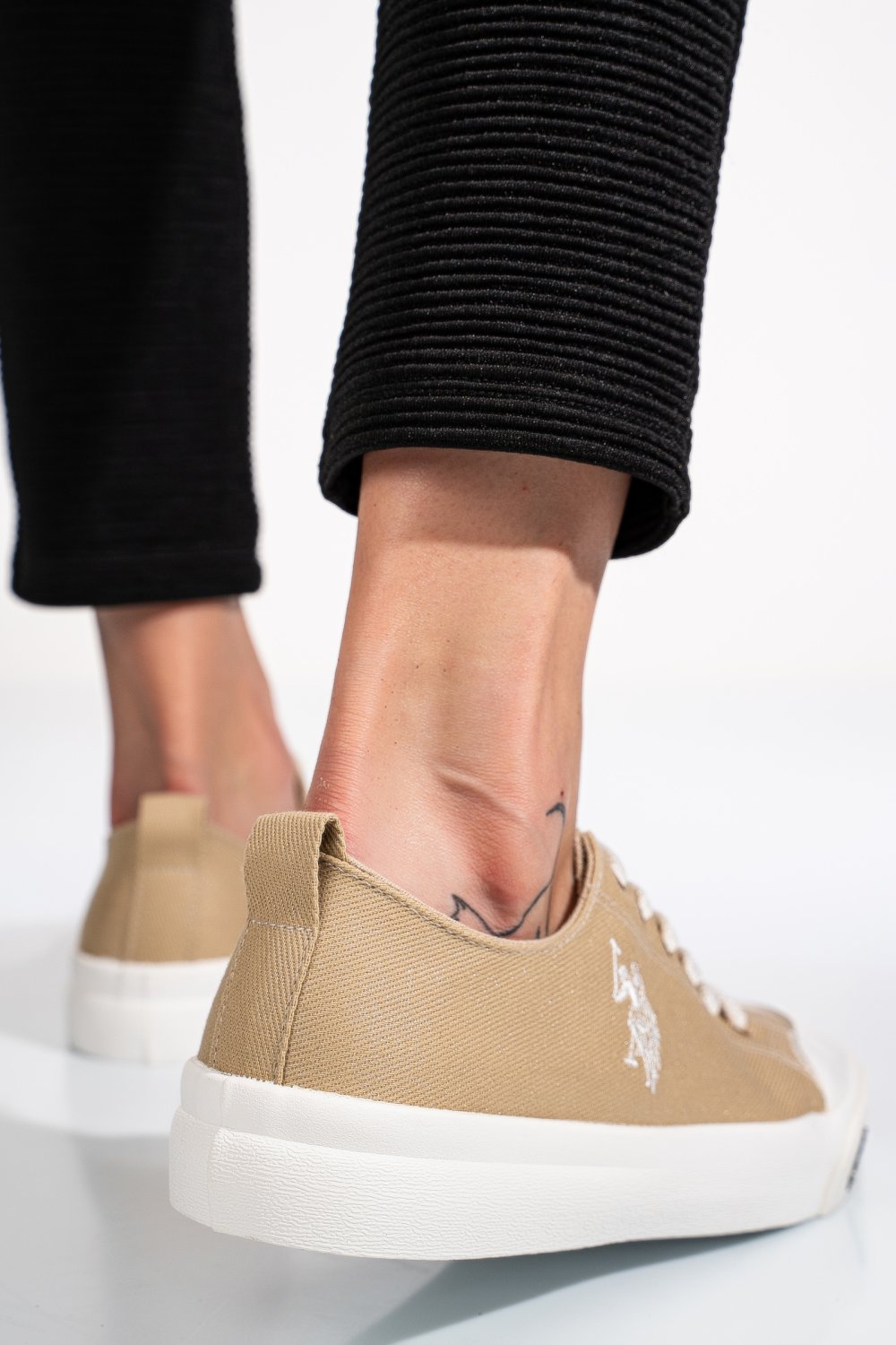U.S. POLO ASSN, TENISI BEIGE ILLY-5FX