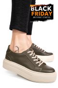 PANTOFI SPORT OLIVE PIELE NATURALA 3S77000