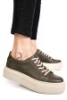 Pantofi sport olive piele naturala 3s77000