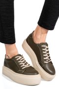 PANTOFI SPORT OLIVE PIELE NATURALA 3S77000