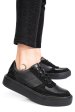 Pantofi sport negri piele naturala 4s77541