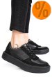 Pantofi sport negri piele naturala 4s77541