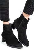 BOTINE NEGRE PIELE NATURALA INTOARSA 3S77871
