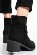 BOTINE NEGRE PIELE NATURALA INTOARSA 3S77871