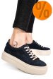 Pantofi sport bleumarin piele naturala intoarsa 3s77000