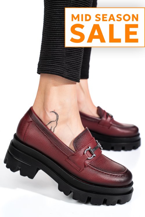 Mocasini visinii piele naturala 4s7780