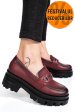 Mocasini visinii piele naturala 4s7780