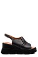 Sandale negre piele naturala ys7711
