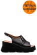 Sandale negre piele naturala ys7711