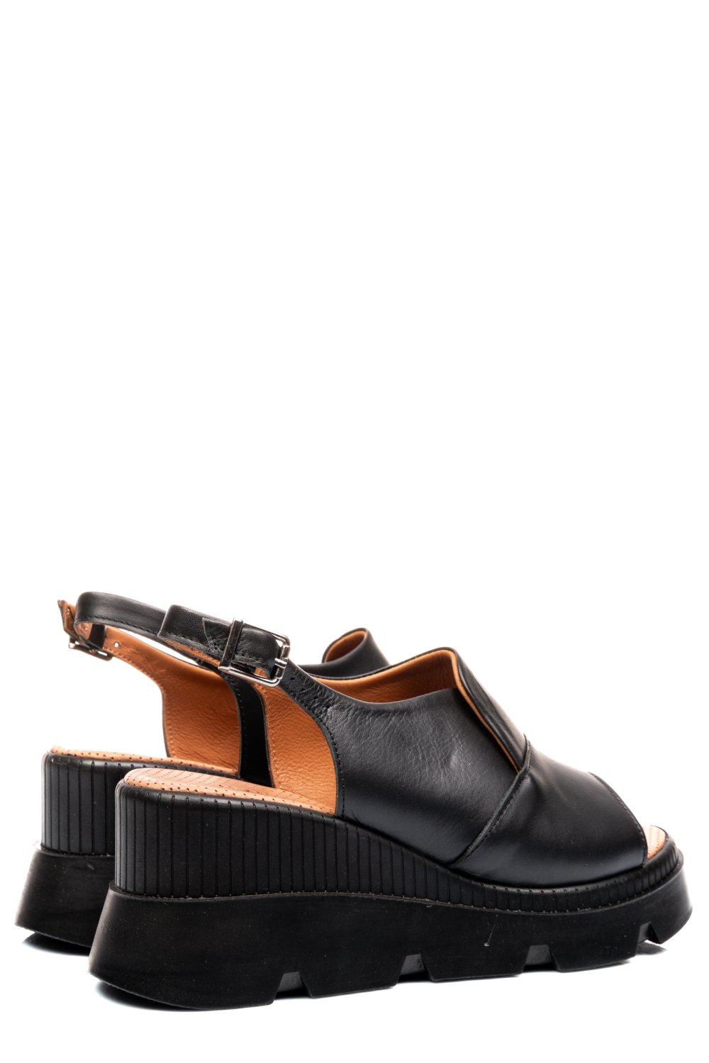 SANDALE NEGRE PIELE NATURALA YS7711