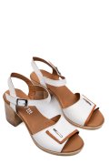SANDALE ALBE PIELE NATURALA 0S7756