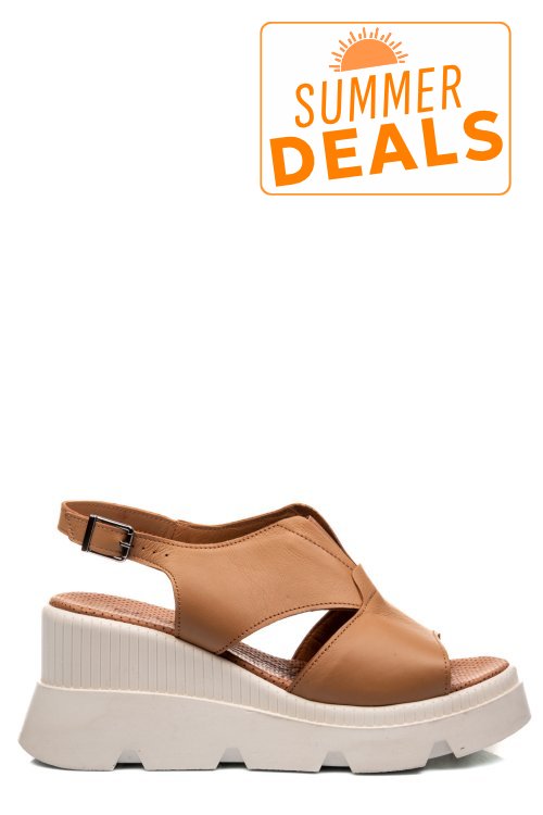 Sandale maro piele naturala ys7714