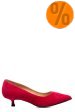 Pantofi dama guban piele naturala intoarsa rosii 3s77618