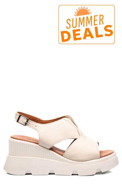 Sandale crem piele naturala ys7714